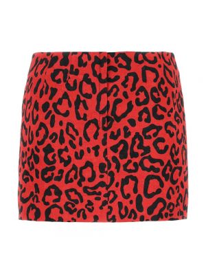 Mini falda con estampado Dolce & Gabbana rojo