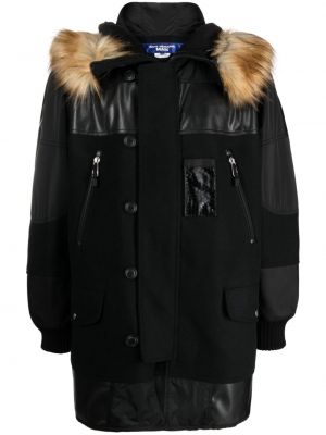 Páperová bunda s kapucňou Junya Watanabe čierna
