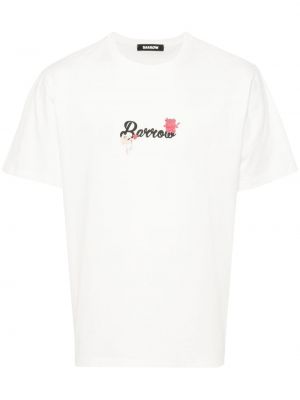 Kokvilnas t-krekls ar apdruku Barrow balts