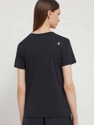 Bavlněné tričko Volcom černé