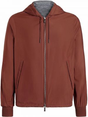 Zip hettegenser Zegna brun