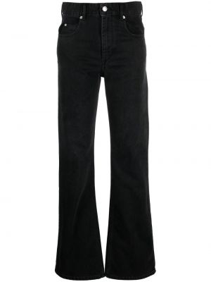High waist bootcut jeans ausgestellt Marant Etoile schwarz