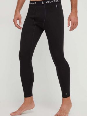 Czarne legginsy z wełny merino Smartwool