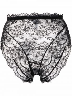 Spitzen geblümt unterhose Dolce & Gabbana schwarz