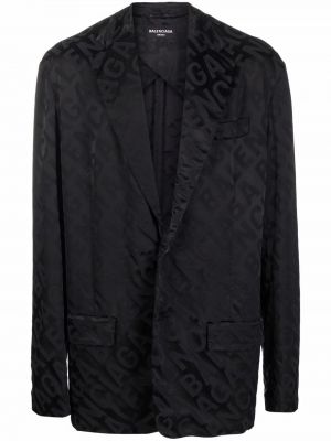 Jacquard blazer Balenciaga schwarz
