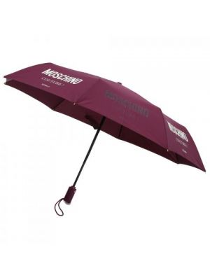 Зонт Moschino бордовый
