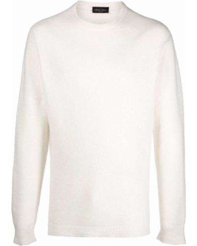 Jersey de punto de tela jersey Roberto Collina blanco