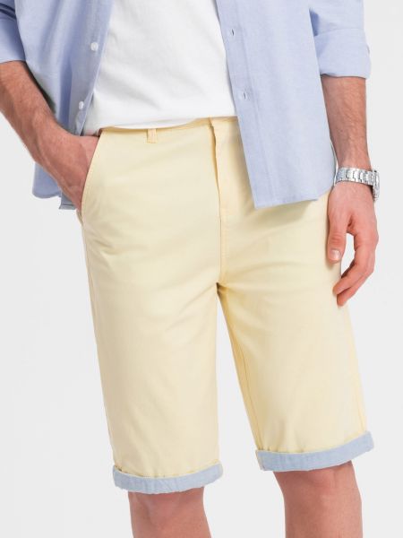 Pantaloni chino Ombre galben