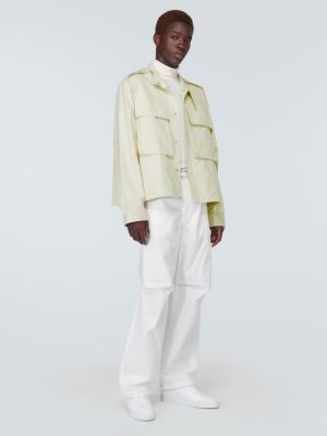 Oversized puuvillased jakk Jil Sander roheline