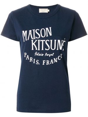Camicia Maison Kitsuné, blu