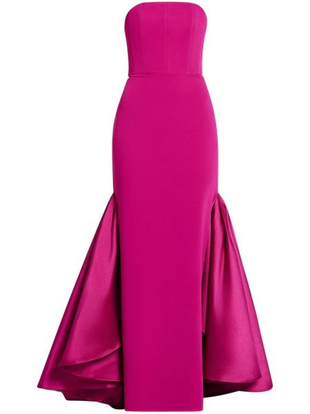 Drapiruotas vakarinė suknelė Solace London rožinė