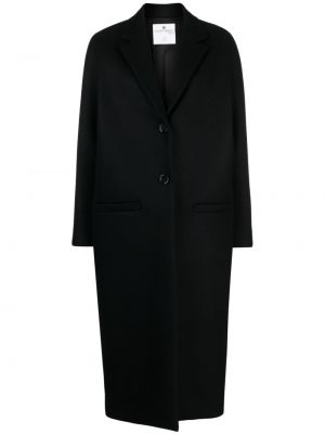 Kabát s výšivkou Courrèges černý