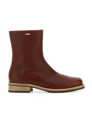 Leder stiefelette Our Legacy rot