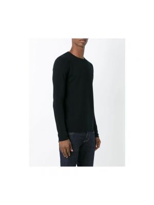 Jersey de cachemir de tela jersey con estampado de cachemira Roberto Collina negro