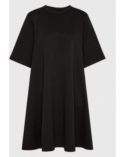 Oversized gyapjú ruha Gestuz - fekete