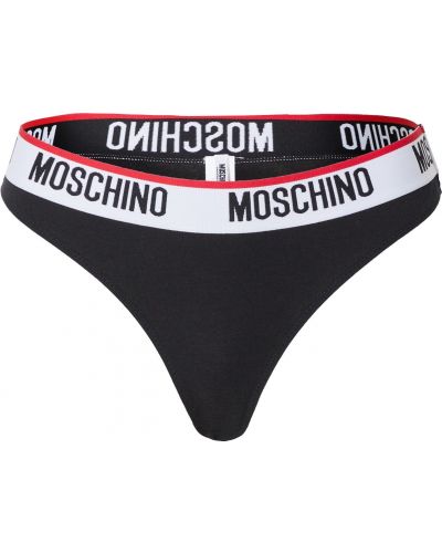 Moschino Underwear Tangá  čierna / biela / červená
