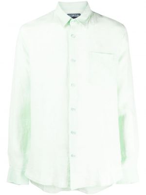 Lininė marškiniai Vilebrequin žalia