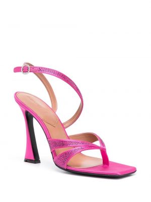 Sandale mit kristallen D'accori pink