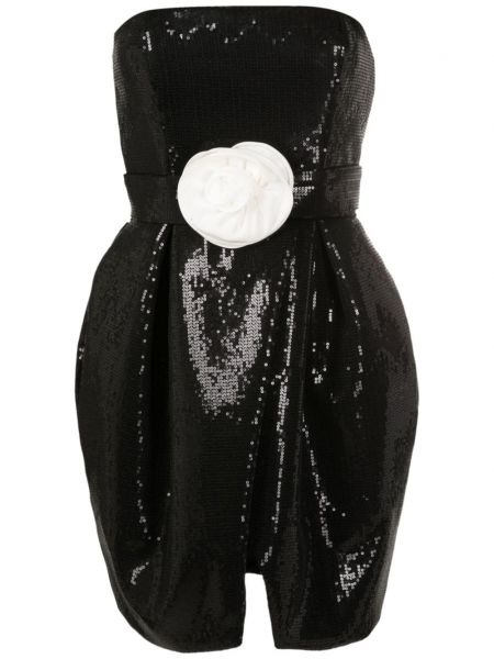 Flitrované večerné šaty Adriana Degreas čierna