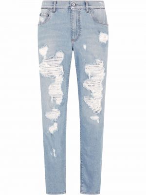 Nødlidende jeans med normal passform Dolce & Gabbana blå