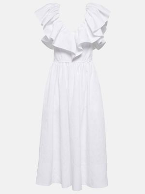 Sukienka midi bawełniana Chloã© biała