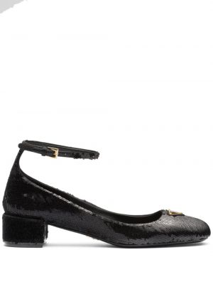 Полуотворени обувки Prada черно