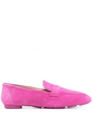 Pantofi loafer din piele de căprioară Stuart Weitzman roz