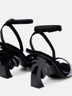 Sandales à imprimé Palm Angels noir