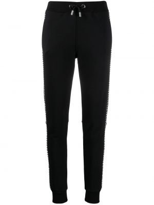 Pantalon de joggings à imprimé en cristal Philipp Plein noir