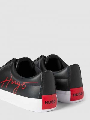 Sneakersy z nadrukiem Hugo czarne
