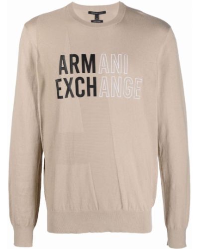 Jersey de punto con estampado de tela jersey Armani Exchange