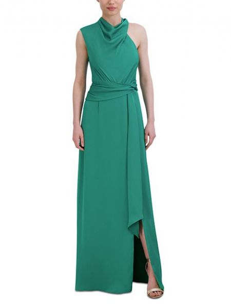 Длинное платье без рукавов Bcbgmaxazria зеленое