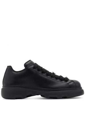 Δερμάτινα sneakers Burberry μαύρο