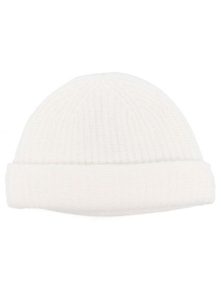 Кашмирена шапка Yves Salomon бяло