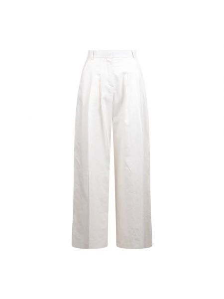 Spodnie relaxed fit Nina Ricci białe