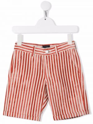 Trykt stripete shorts for jenter Fay Kids rød