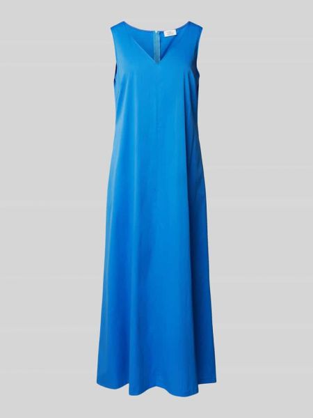 Sukienka midi z dekoltem w serek Robe Légère błękitna