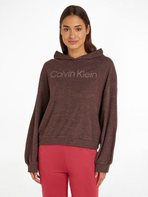 Sudadera con capucha Calvin Klein marrón