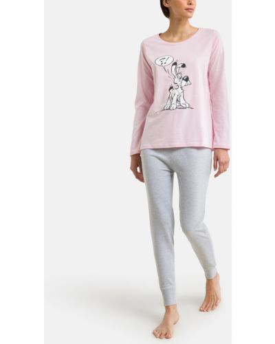 Pijama de algodón Idefix rosa