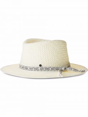 Pletená čiapka Maison Michel biela