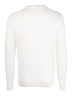 Einfarbiger sweatshirt aus baumwoll Fedeli weiß