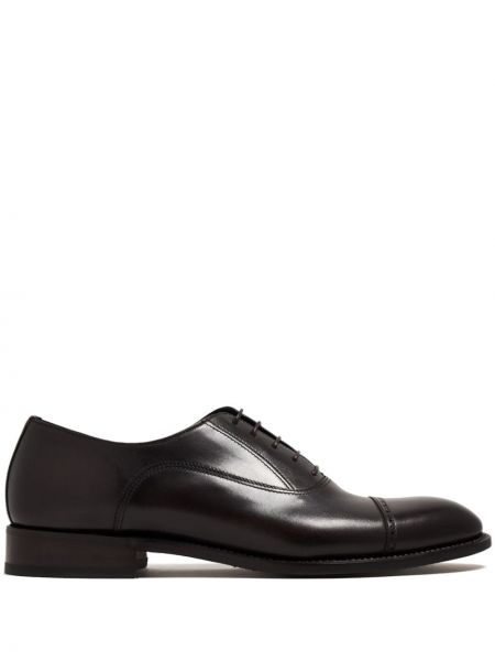 Pantofi oxford cu șireturi din piele din dantelă Barrett negru