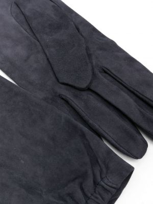 Semišové rukavice Brunello Cucinelli šedé