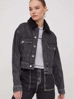 Traper jakna oversized Karl Lagerfeld Jeans siva