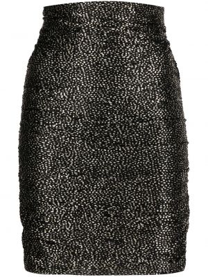 Přiléhavé mini sukně na zip z polyesteru Sabina Musayev - černá