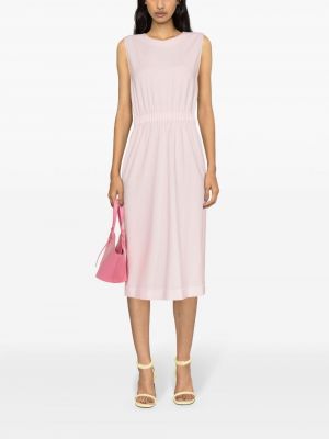 Sukienka midi wełniana z wełny merino Fabiana Filippi różowa