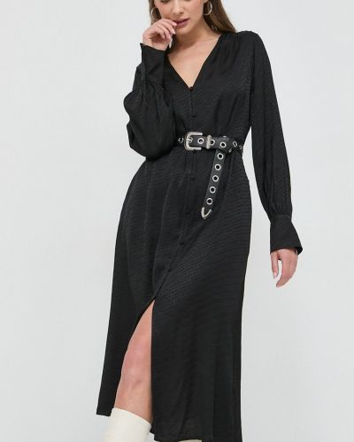 Karl Lagerfeld ruha fekete, midi, egyenes