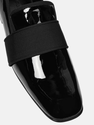 Pantofi loafer din piele de lac Victoria Beckham negru