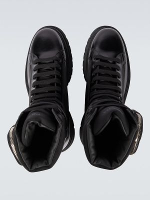Členkové topánky Prada čierna
