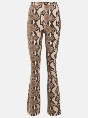Pantaloni cu picior drept cu imagine cu model piele de șarpe Stella Mccartney